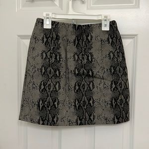 Snakeskin skirt